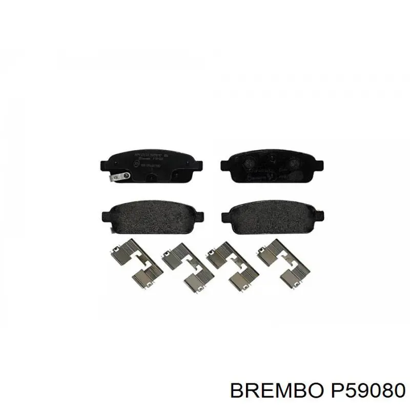 Купити P59080 Brembo Задні колодки