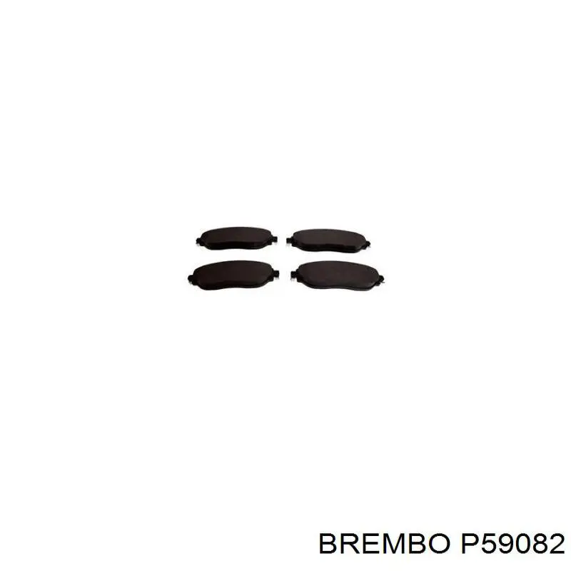 Колодки гальмівні передні, дискові P59082 Brembo