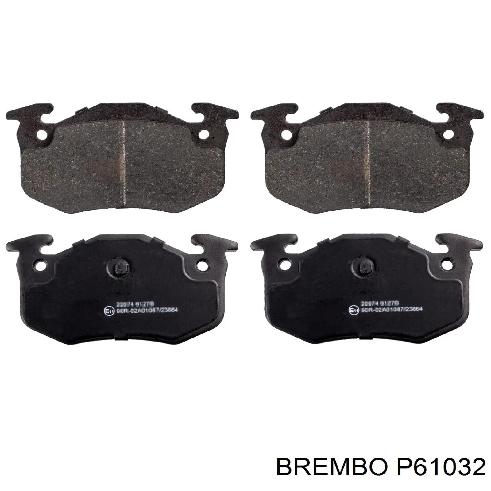 Купити P61032 Brembo Задні колодки