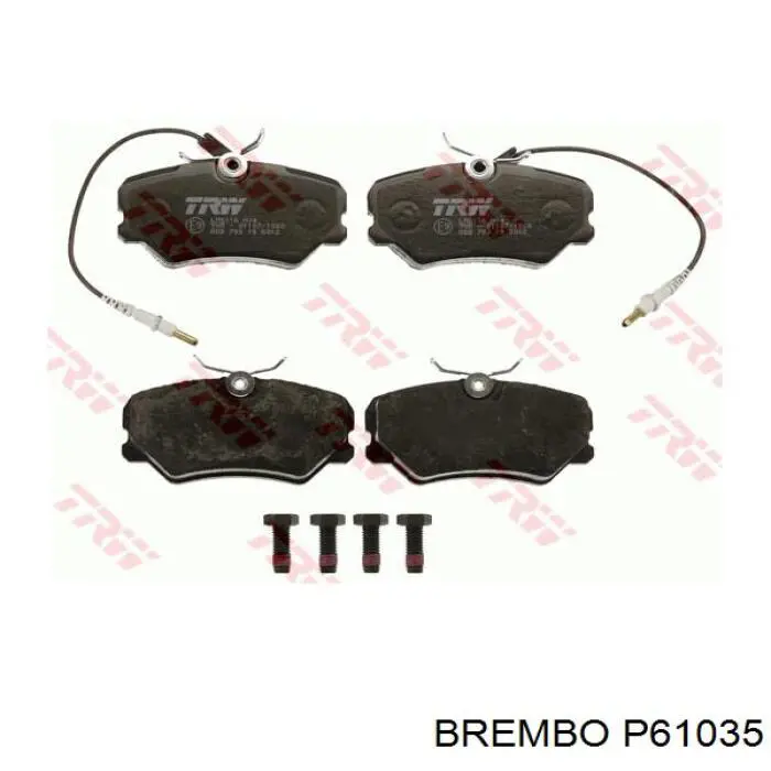 Передні тормозні колодки P61035 Brembo