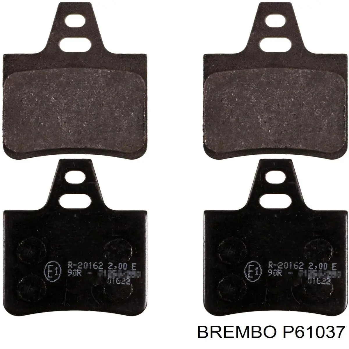 Колодки гальмові задні, дискові P61037 Brembo