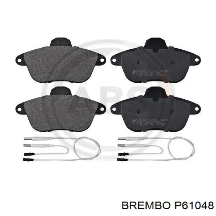 Колодки гальмівні передні, дискові P61048 Brembo