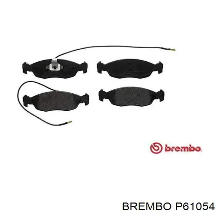 P61054 Brembo колодки гальмівні передні, дискові
