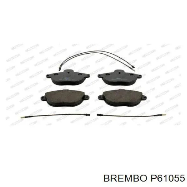 Колодки гальмівні передні, дискові P61055 Brembo