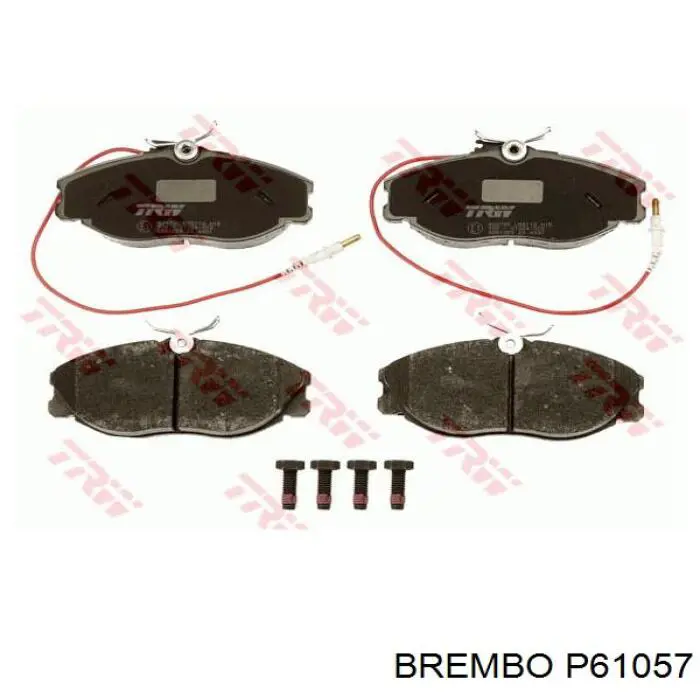 Купити P61057 Brembo Колодки гальмівні передні, дискові