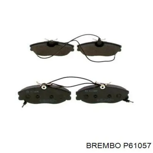 Колодки гальмівні передні, дискові P61057 Brembo