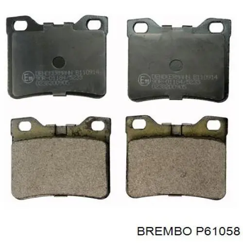 Купити P61058 Brembo Задні колодки