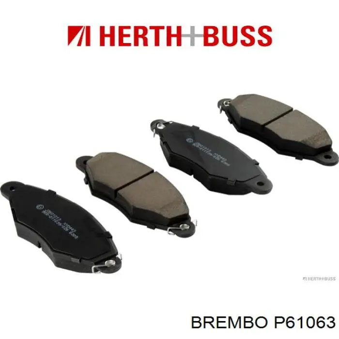 P61063 Brembo Передні гальмівні колодки