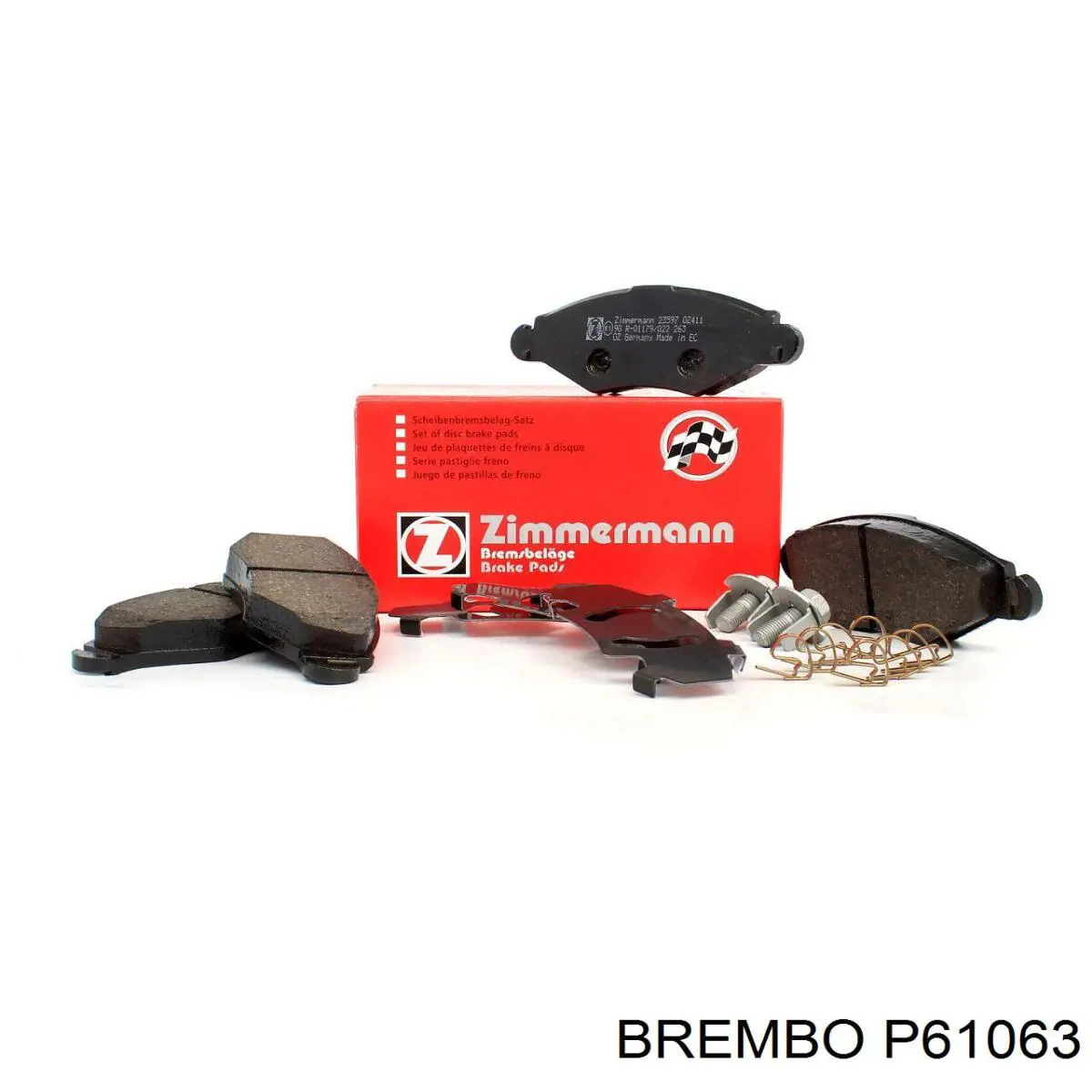 Тормозні колодки Brembo P61063