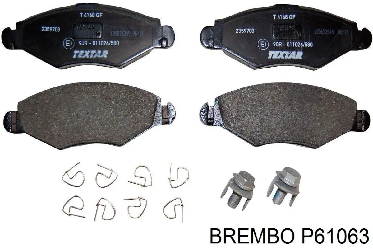 Передні тормозні колодки P61063 Brembo