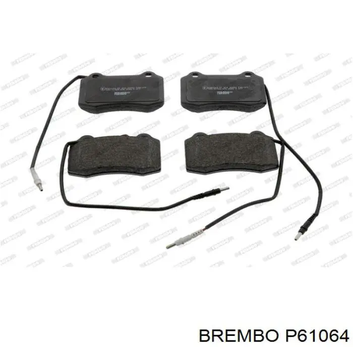 Передні тормозні колодки P61064 Brembo