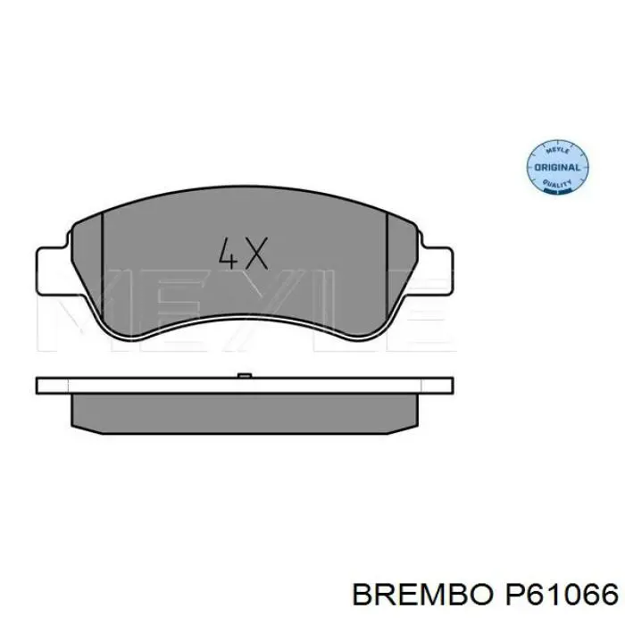 Передні тормозні колодки P61066 Brembo