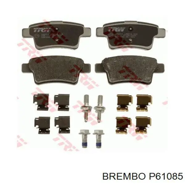 Купити P61085 Brembo Задні колодки