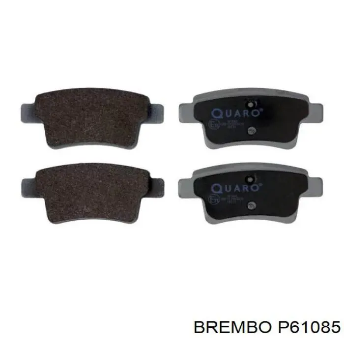 Задні гальмівні колодки P61085 Brembo