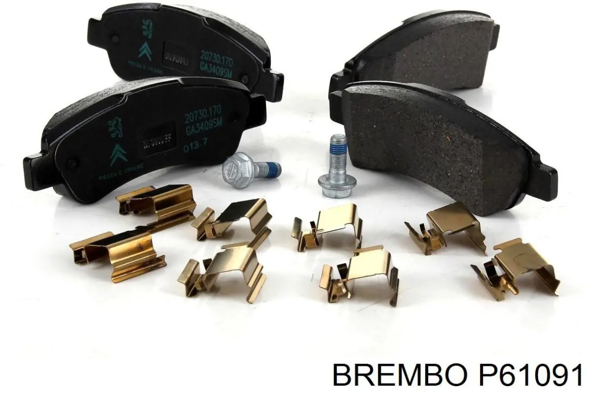 Купити P61091 Brembo Задні колодки