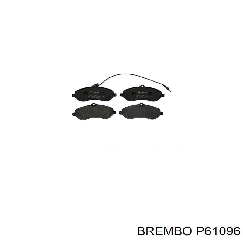 P61096 Brembo колодки гальмівні передні, дискові