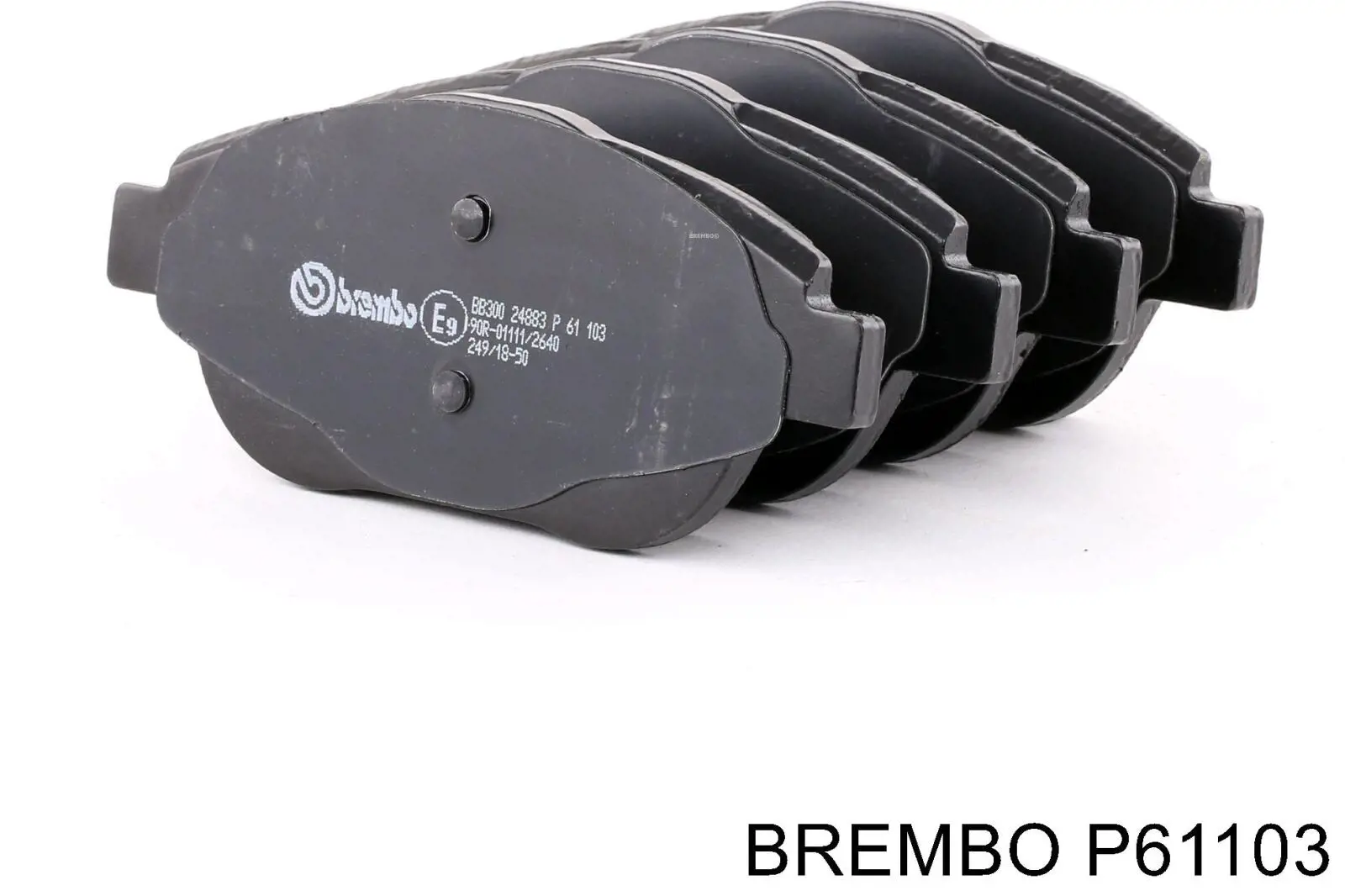 P61103 Brembo колодки гальмівні передні, дискові