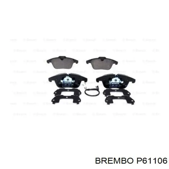 Гальмівні колодки Brembo P61106 ціна, від 37.92 USD