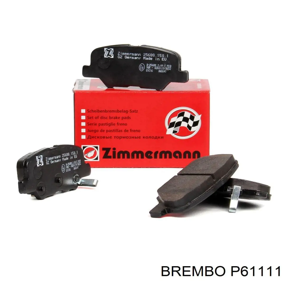 Задні гальмівні колодки P61111 Brembo
