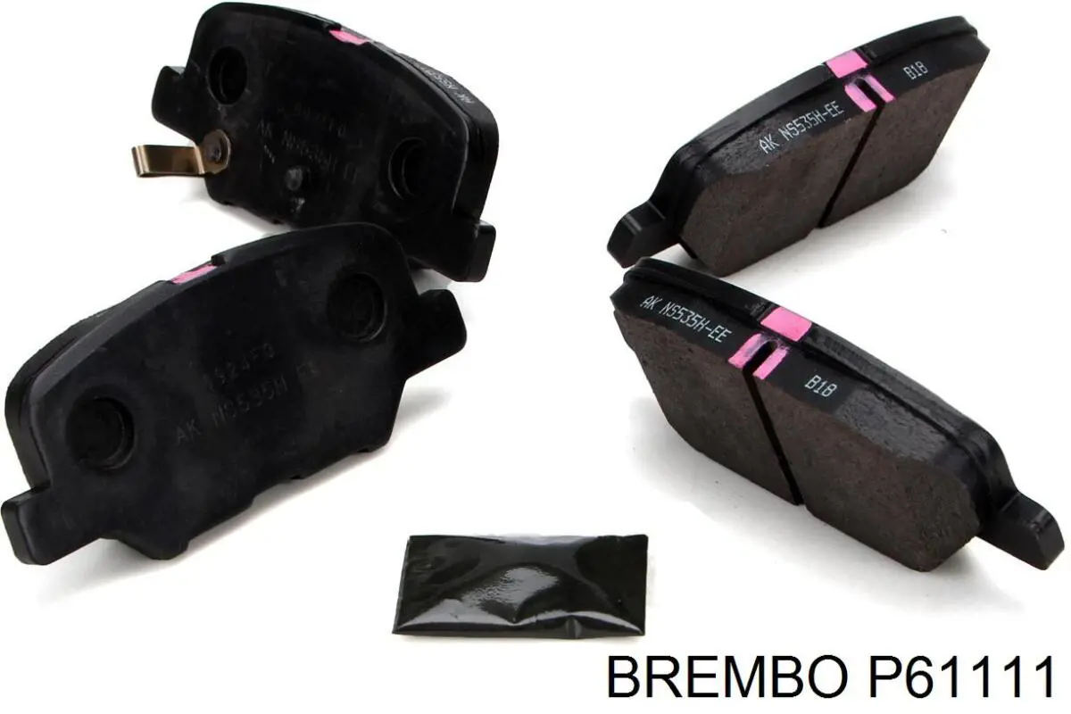 Купити P61111 Brembo Задні колодки