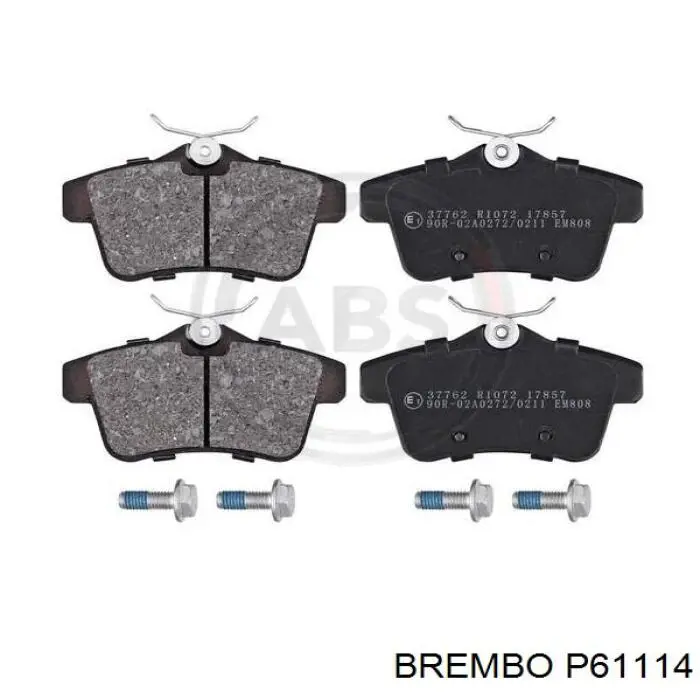 Купити P61114 Brembo Задні колодки