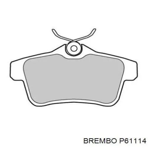 Задні гальмівні колодки P61114 Brembo