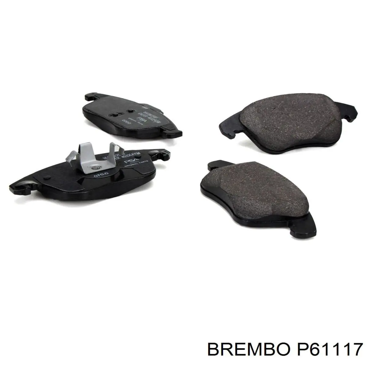 P61117 Brembo колодки гальмівні передні, дискові