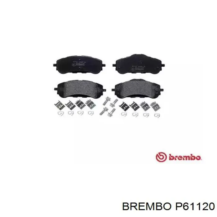 Гальмівні колодки Brembo P61120 ціна, від 39.92 USD