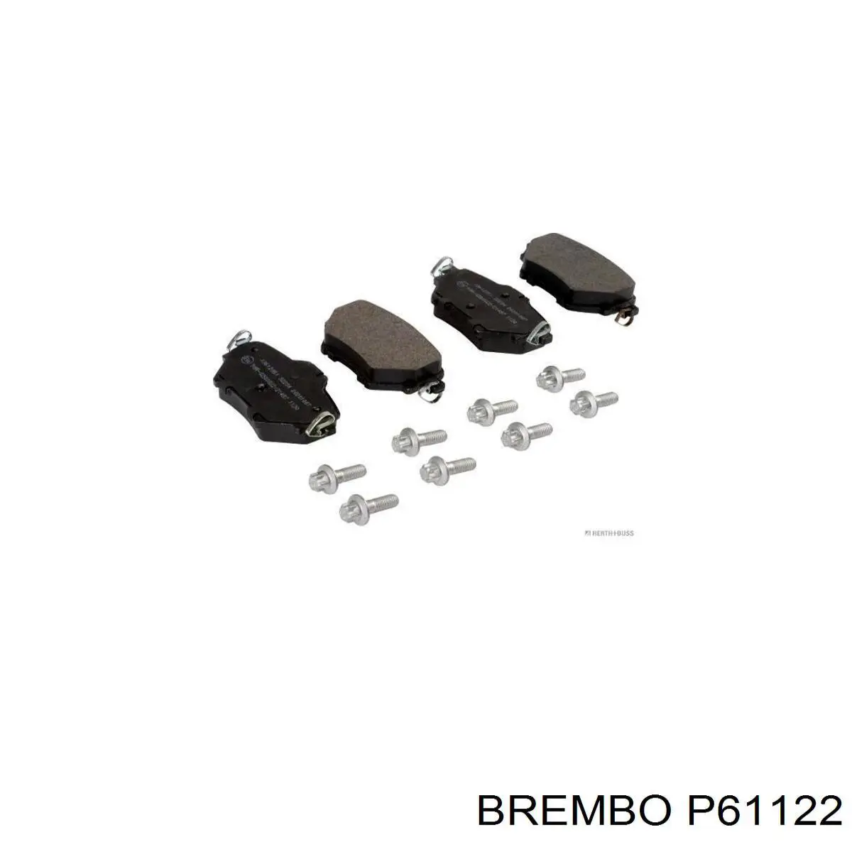 P61122 Brembo Колодки гальмівні задні, дискові