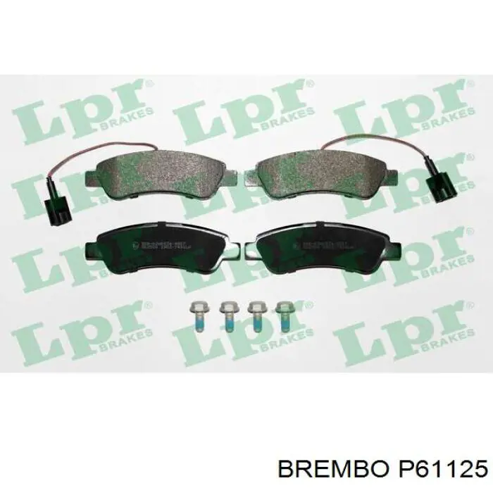 Купити P61125 Brembo Задні колодки