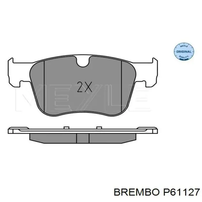 Гальмівні колодки Brembo P61127 ціна, від 49.32 USD