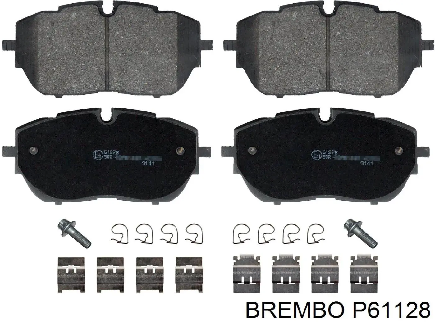Купити P61128 Brembo Колодки гальмівні передні, дискові