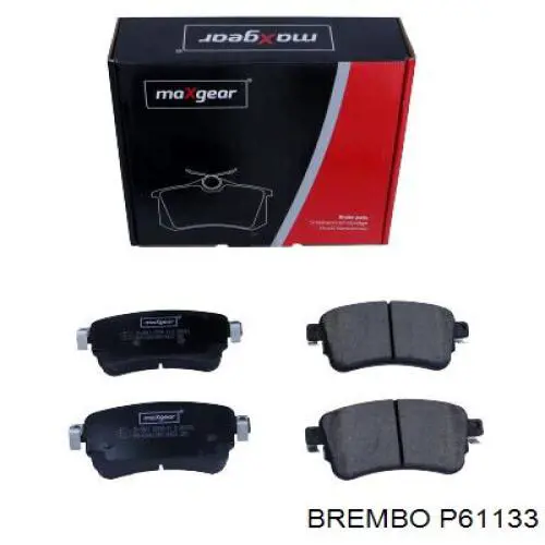 Задні дискові колодки Brembo P61133