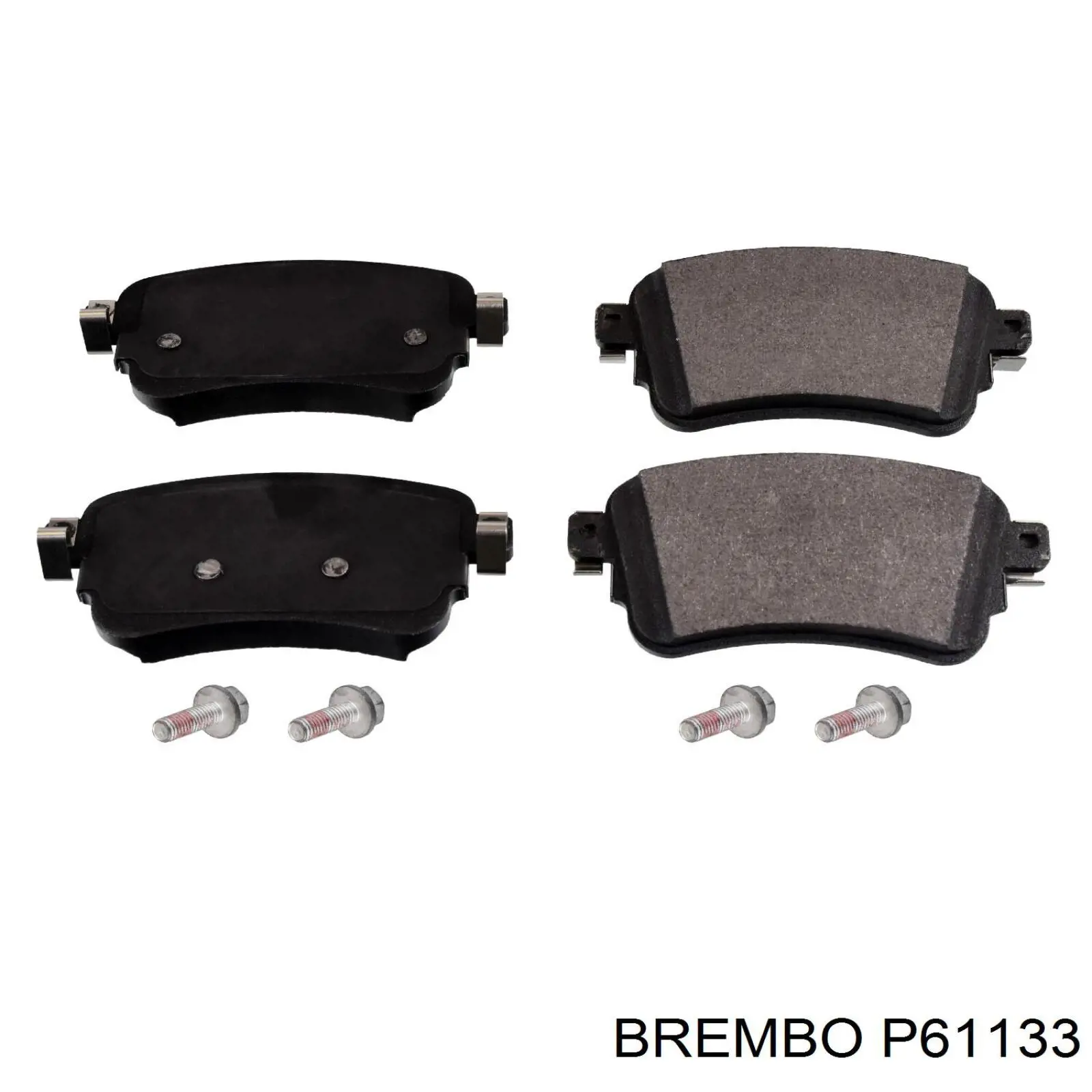 Колодки гальмові задні, дискові P61133 Brembo