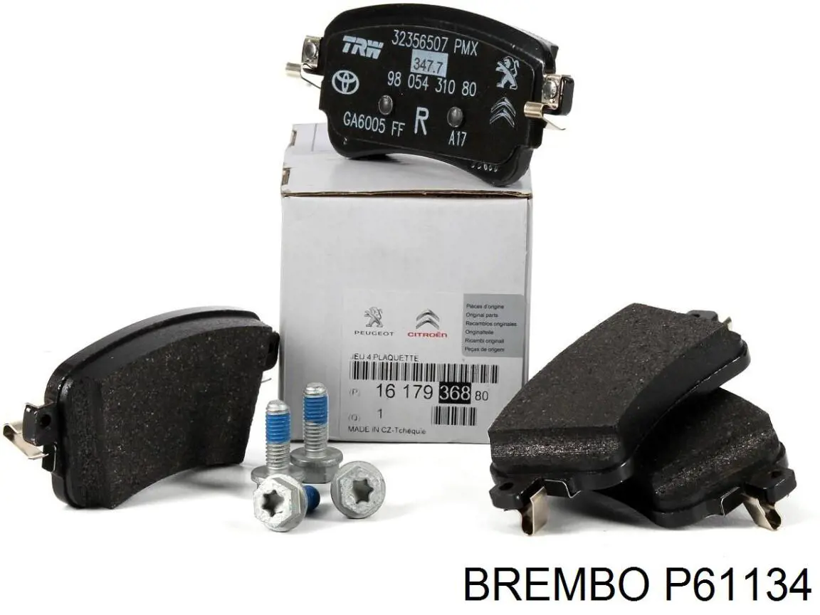 Передні тормозні колодки P61134 Brembo