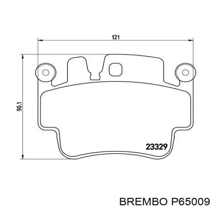 Колодки гальмівні передні, дискові P65009 Brembo