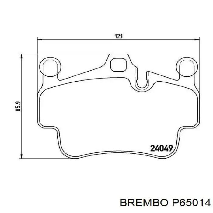 P65014 Brembo Передні гальмівні колодки