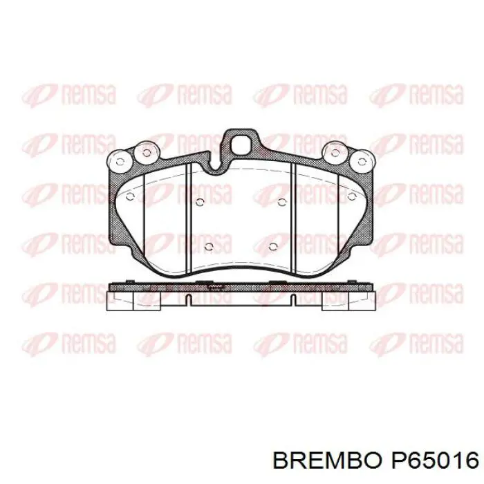 P65016 Brembo колодки гальмівні передні, дискові