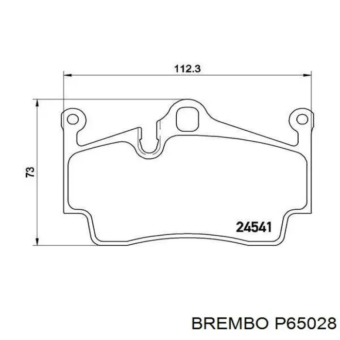 Задні гальмівні колодки Brembo P65028 ціна, від 46.40 USD