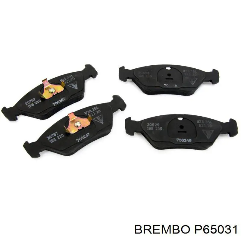 Задні гальмівні колодки Brembo P65031 ціна, від 69.82 USD