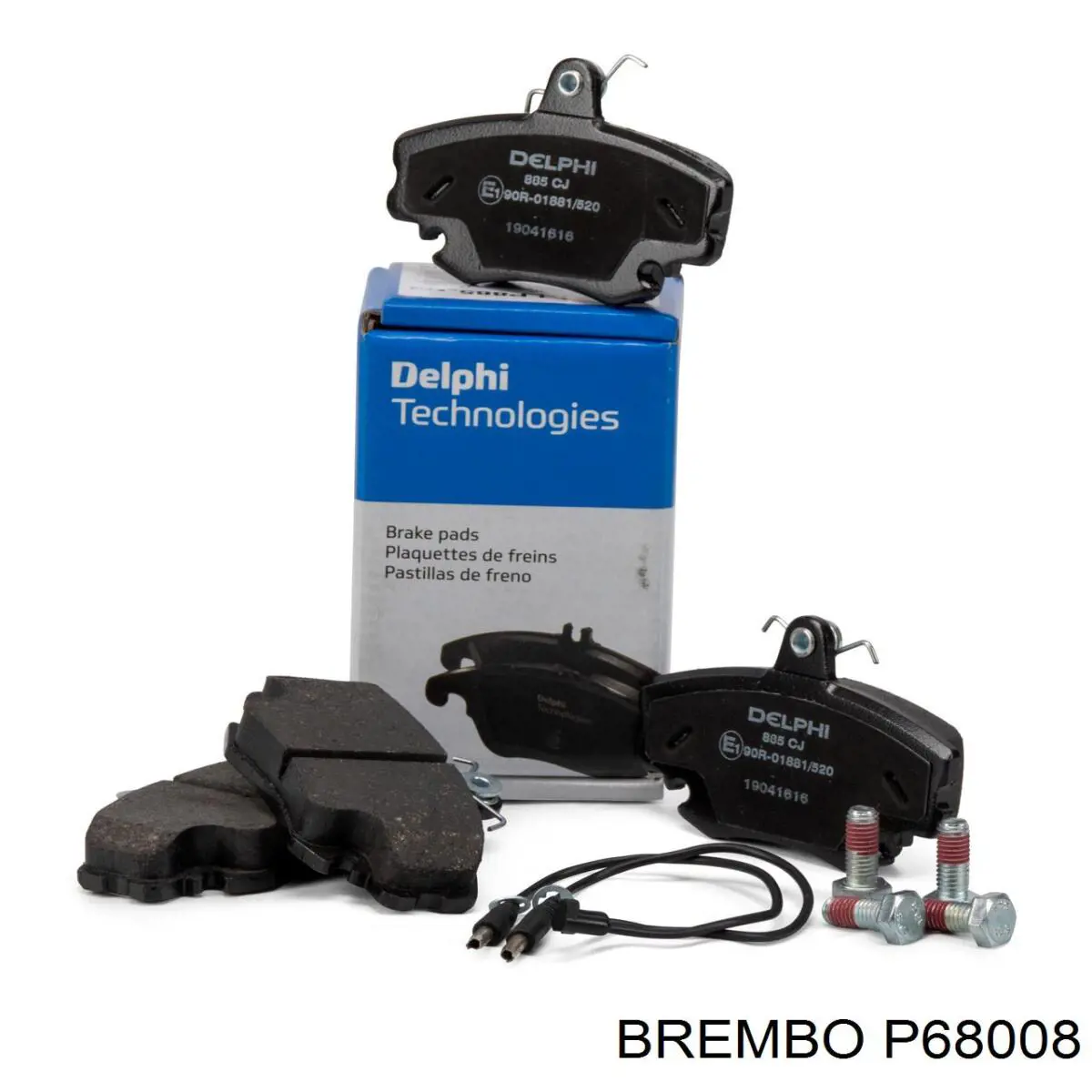 Передні тормозні колодки P68008 Brembo