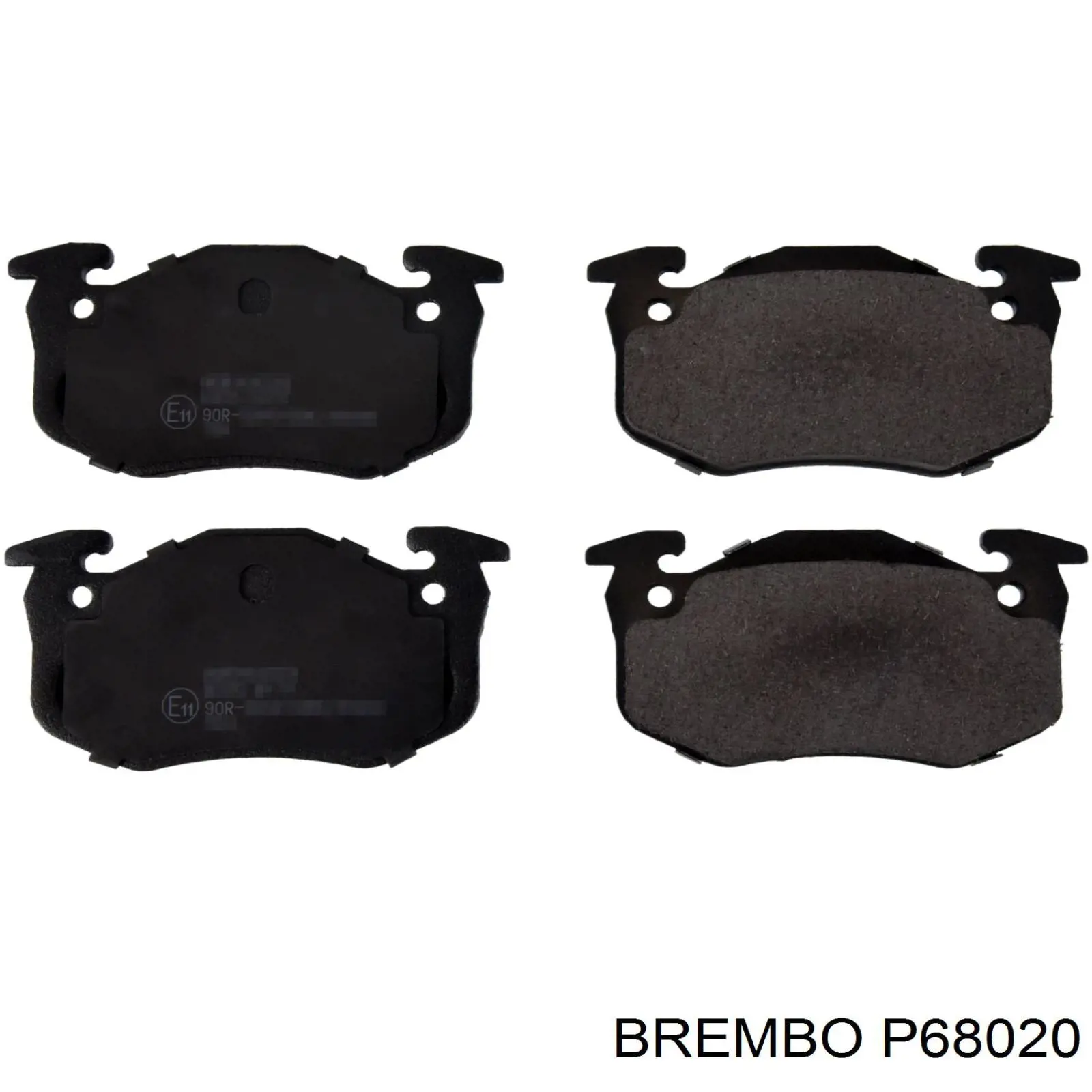 P68020 Brembo колодки гальмівні передні, дискові