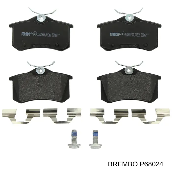 Задні дискові колодки Brembo P68024