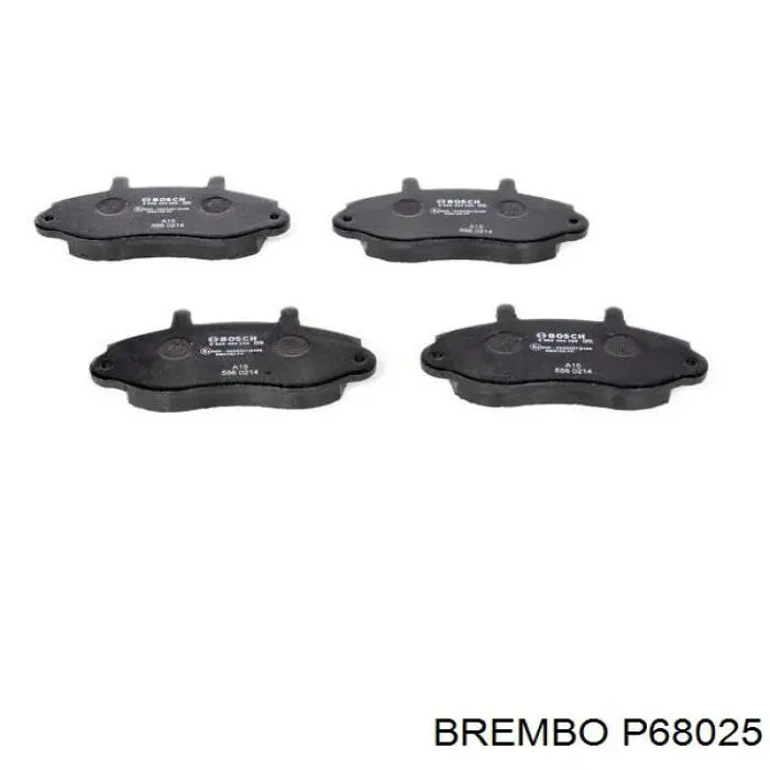 Колодки гальмівні передні, дискові P68025 Brembo