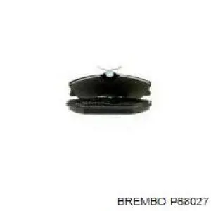 P68027 Brembo колодки гальмівні передні, дискові