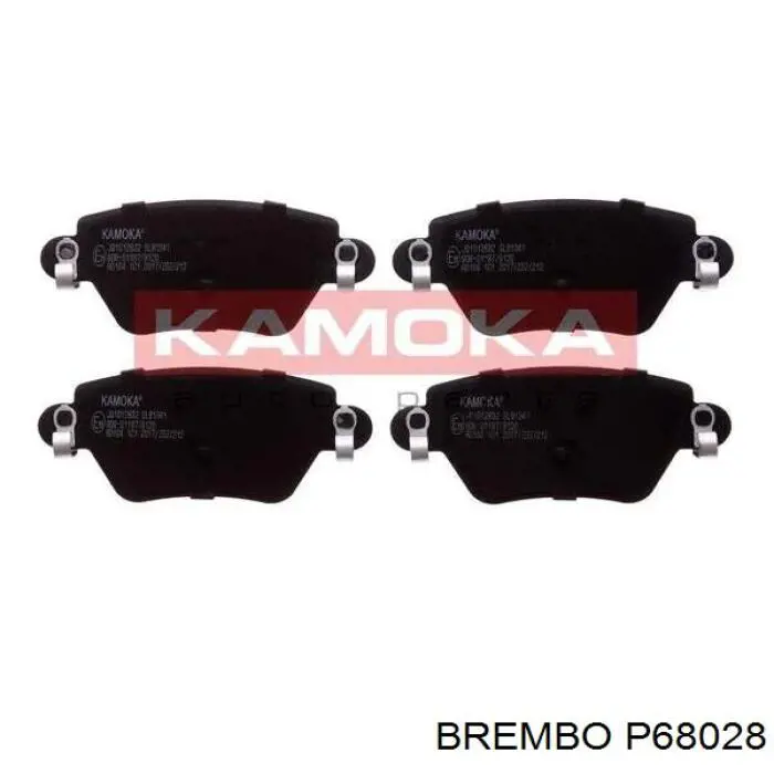 Колодки гальмові задні, дискові P68028 Brembo