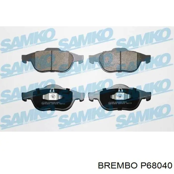 Купити P68040 Brembo Колодки гальмівні передні, дискові