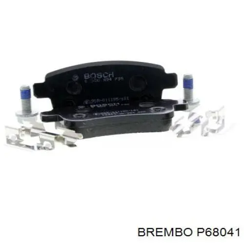 P68041 Brembo Колодки гальмівні задні, дискові