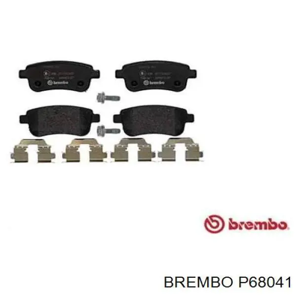 Задні гальмівні колодки P68041 Brembo