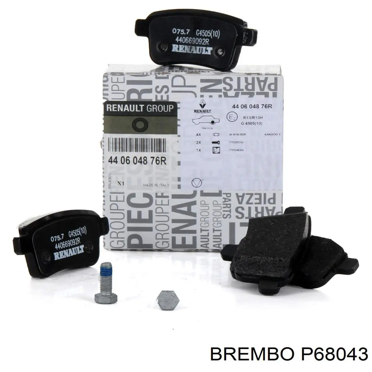 Купити P68043 Brembo Задні колодки
